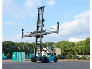 科尼E-ACE電動(dòng)空箱堆高機(jī)在上海隆重發(fā)布！